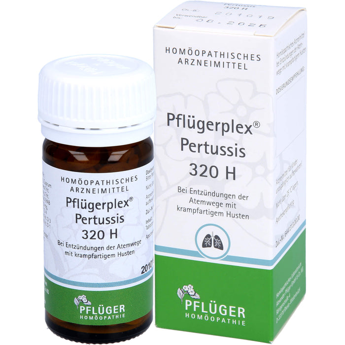 Pflügerplex Pertussis 320 H Tabletten bei Entzündungen der Atemwege, 100 pc Tablettes
