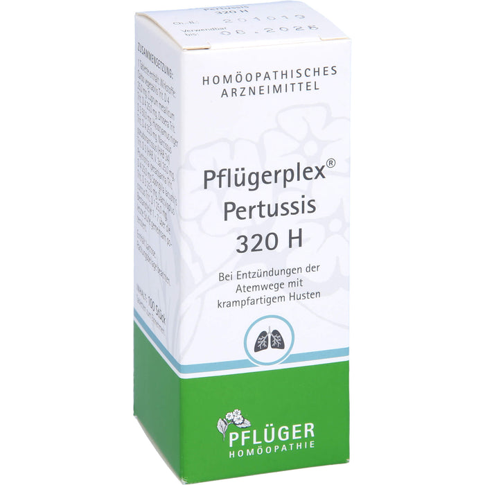 Pflügerplex Pertussis 320 H Tabletten bei Entzündungen der Atemwege, 100 pc Tablettes