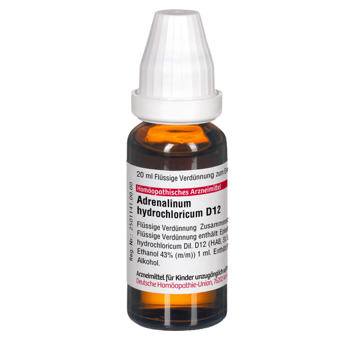 DHU Adrenalinum hydrochloricum D12 Dilution, 20 ml Solution