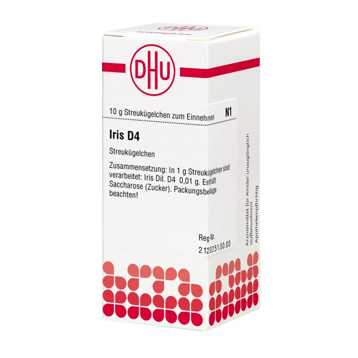 Iris D4 DHU Globuli, 10 g Globules