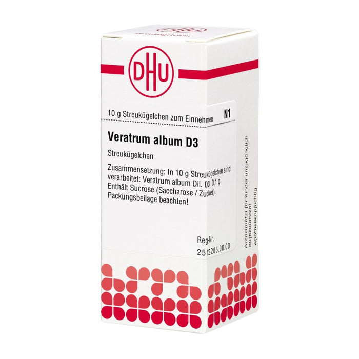Veratrum album D3 DHU Globuli, 10 g Globules