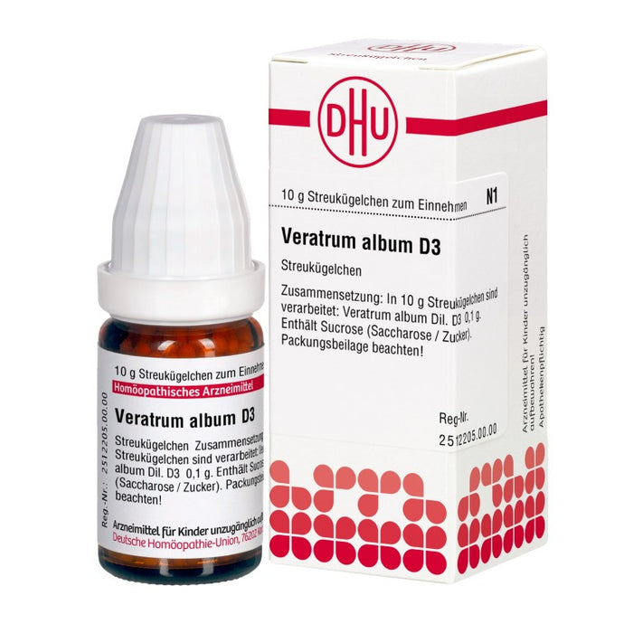 Veratrum album D3 DHU Globuli, 10 g Globules