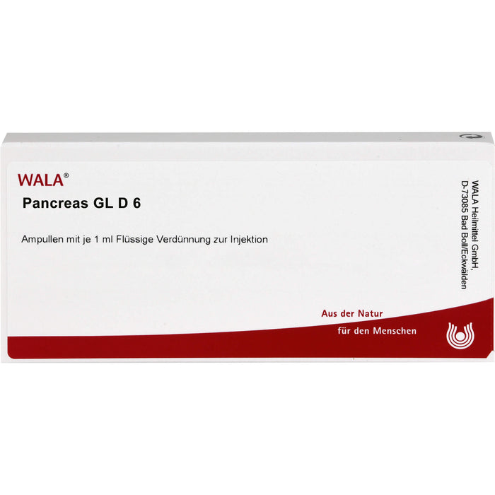 Pancreas Gl D6 Wala Ampullen, 10X1 ml AMP