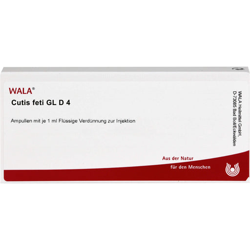 WALA Cutis (feti) Gl D4 flüssige Verdünnung, 10 St. Ampullen