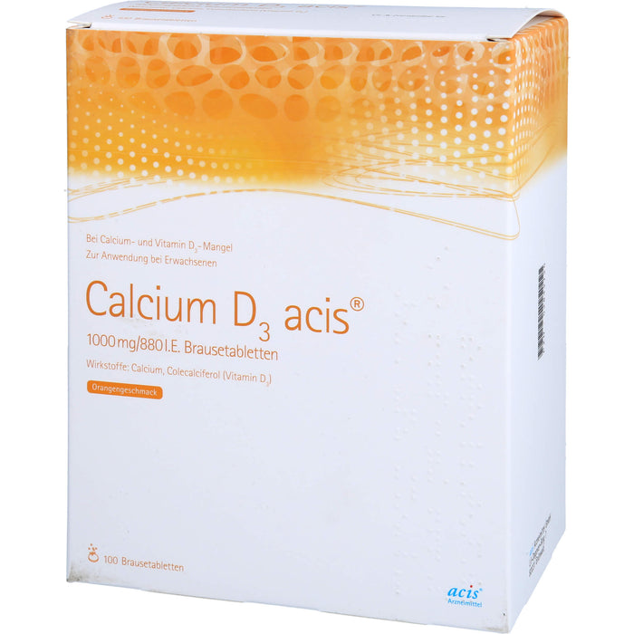 Calcium D3 acis® 1000 mg/880 I.E., Brausetabletten, 100 St BTA