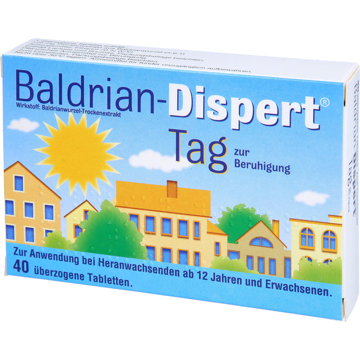 Baldrian-Dispert Tag Tabletten zur Beruhigung, 40 pcs. Tablets