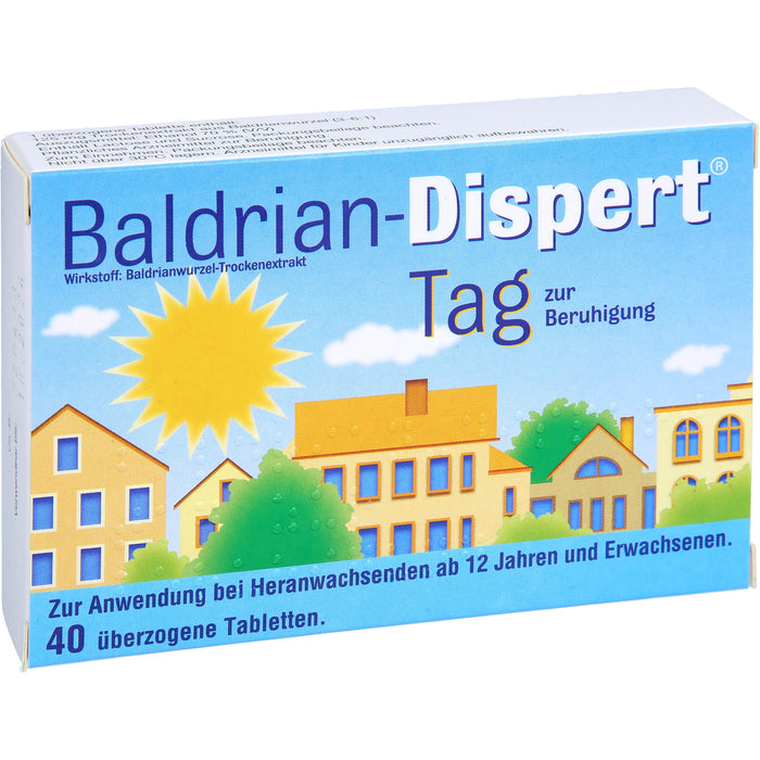 Baldrian-Dispert Tag Tabletten zur Beruhigung, 40 pcs. Tablets