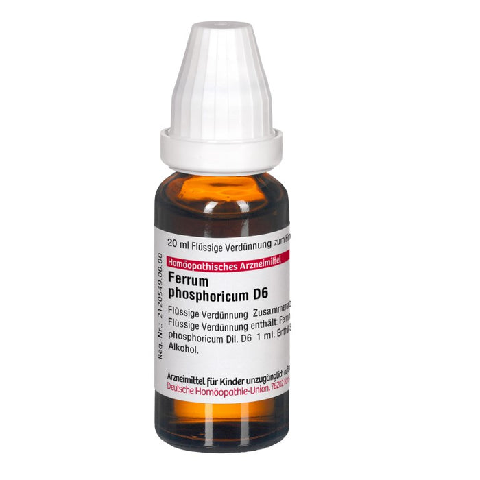 DHU Ferrum phosphoricum D6 Dilution, 20 ml Solution