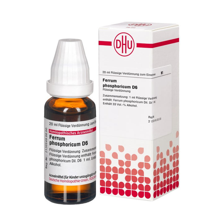 DHU Ferrum phosphoricum D6 Dilution, 20 ml Solution