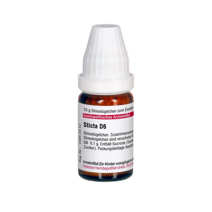 Sticta D6 DHU Globuli, 10 g Globules