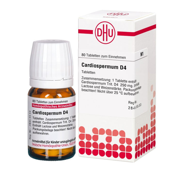 Cardiospermum D4 DHU Tabletten, 80 pc Tablettes