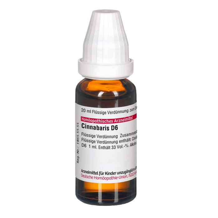 Cinnabaris D6 DHU Dilution, 20 ml Solution