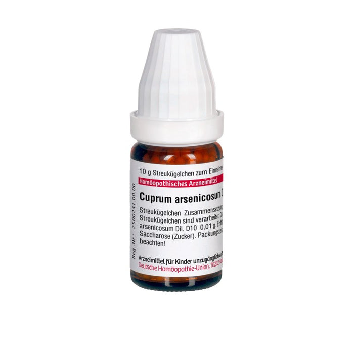Cuprum arsenicosum D10 DHU Globuli, 10 g Globules