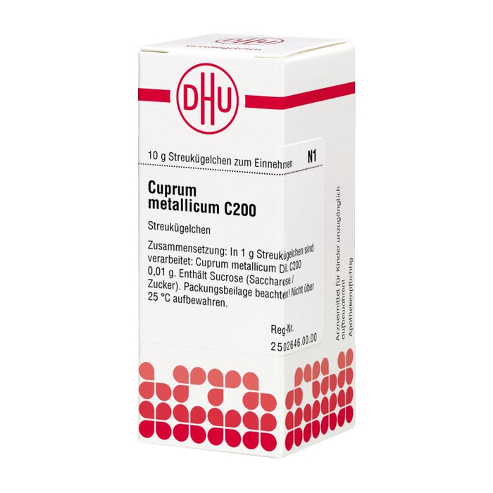 Cuprum metallicum C200 DHU Globuli, 10 g Globules