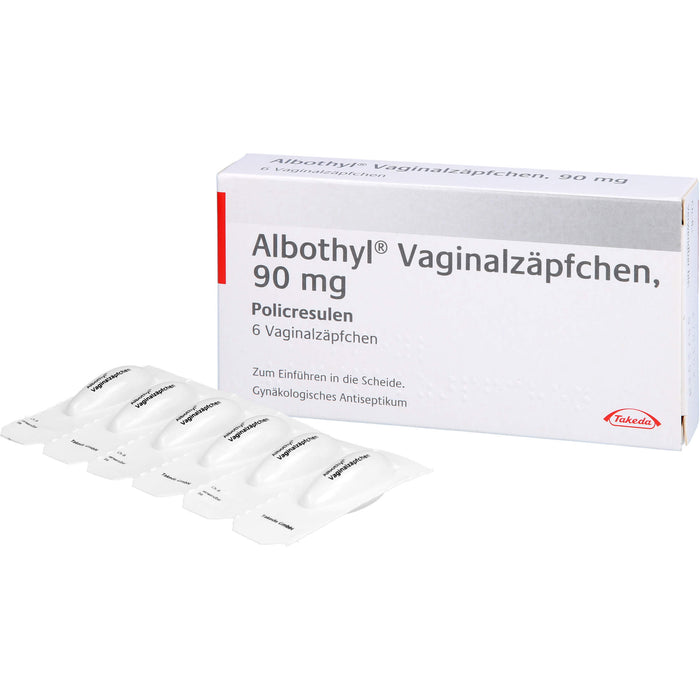 Albothyl  Vaginalzäpfchen, 90 mg, 6 pc Suppositoires