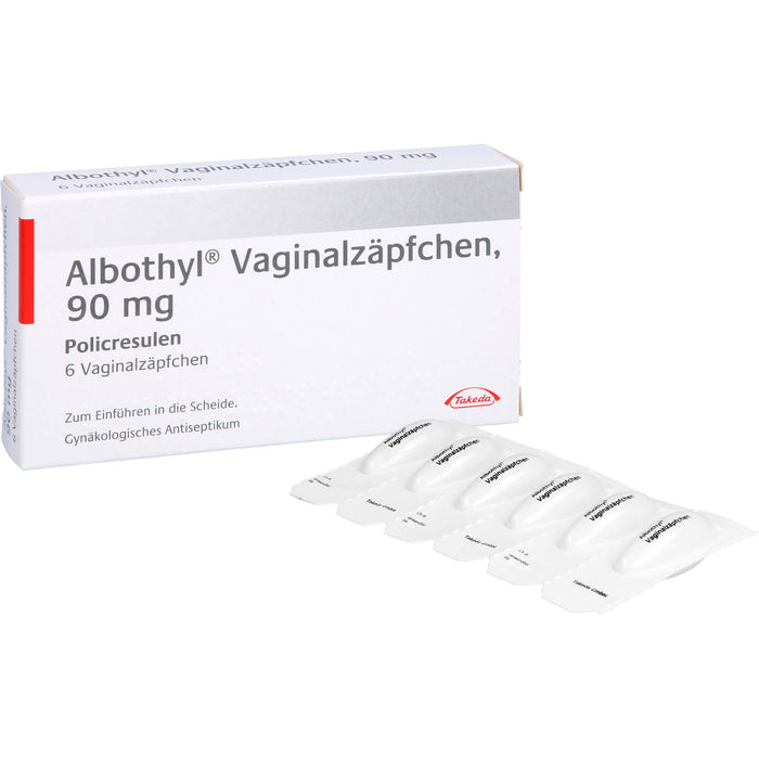 Albothyl  Vaginalzäpfchen, 90 mg, 6 pc Suppositoires