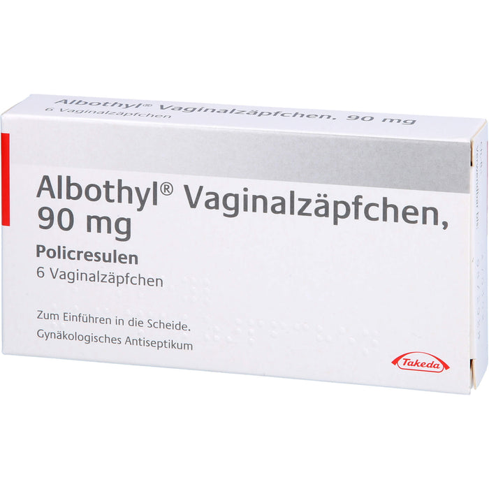 Albothyl  Vaginalzäpfchen, 90 mg, 6 pc Suppositoires