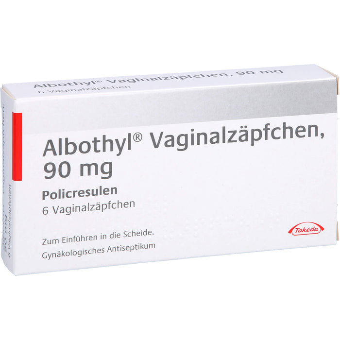 Albothyl  Vaginalzäpfchen, 90 mg, 6 pc Suppositoires