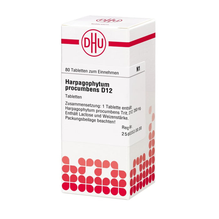 Harpagophytum procumbens D12 DHU Tabletten, 80 pc Tablettes
