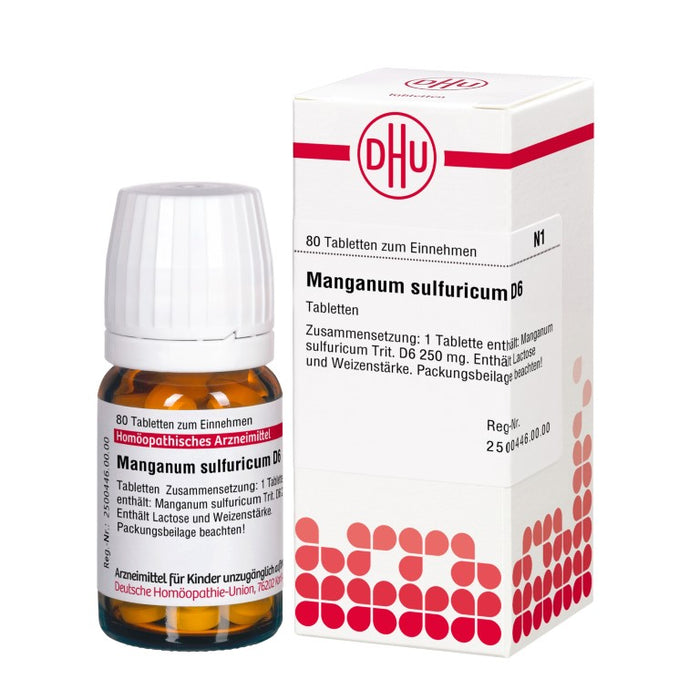 Manganum sulfuricum D6 DHU Tabletten, 80 pcs. Tablets