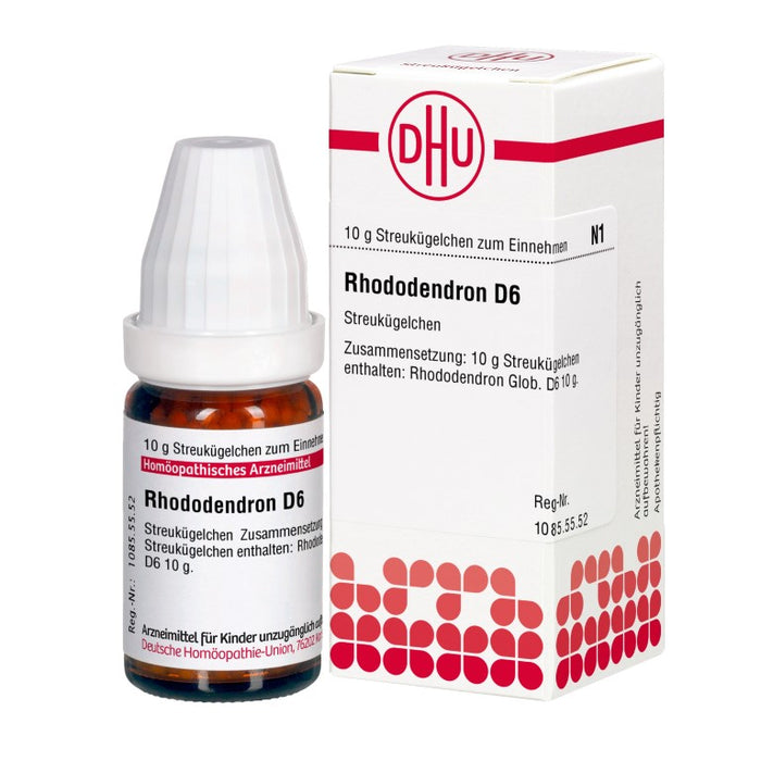 Rhododendron D6 DHU Globuli, 10 g Globules