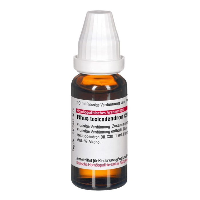 DHU Rhus toxicodendron C30 Dilution, 20 ml Solution