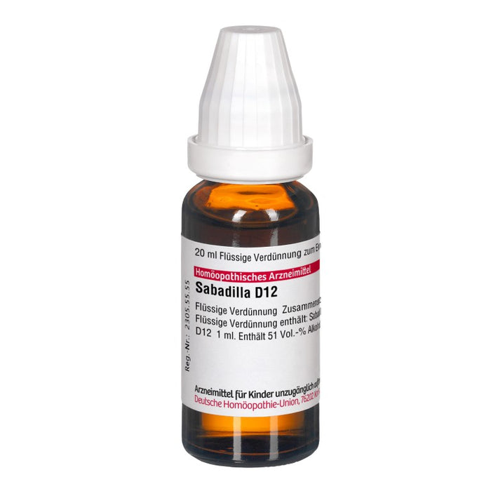 Sabadilla D12 DHU Dilution, 20 ml Lösung