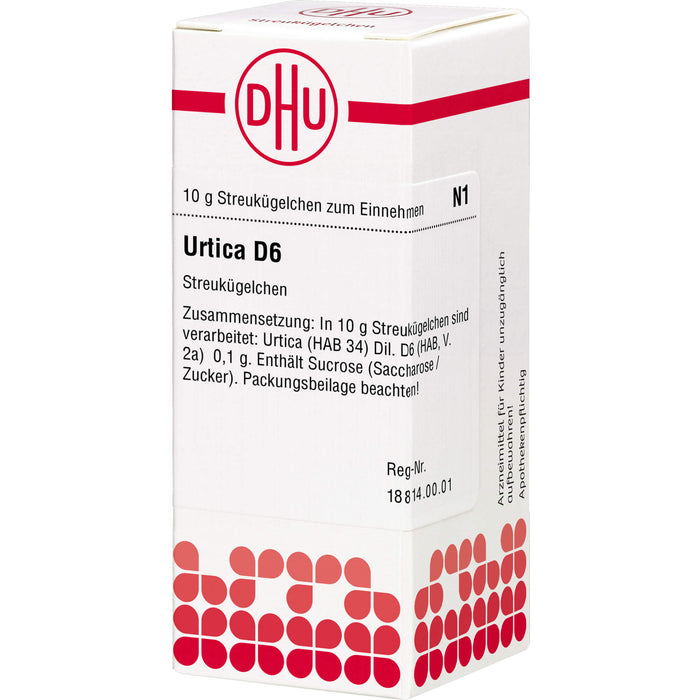 Urtica D6 DHU Globuli, 10 g Globules