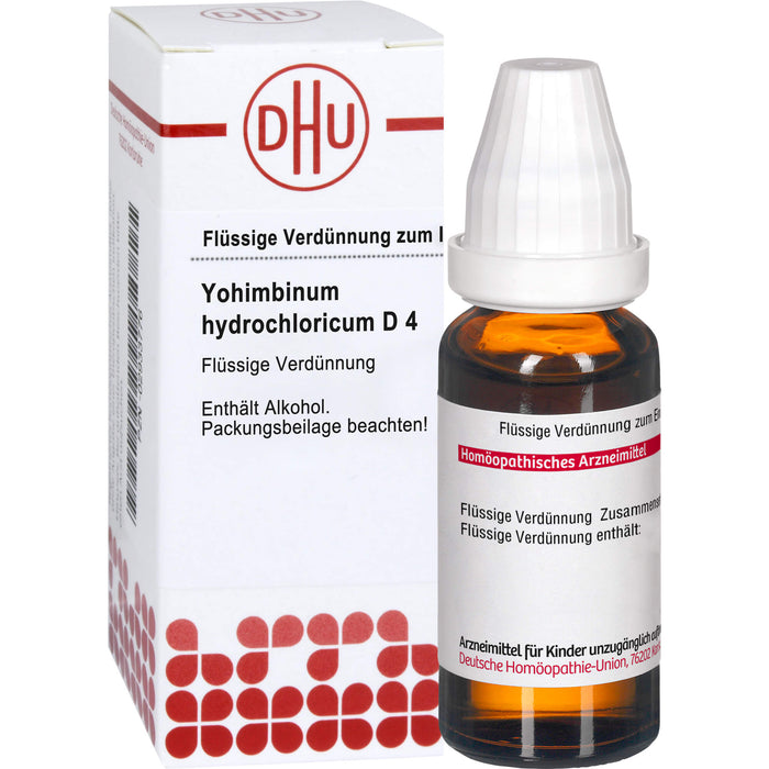 Yohimbinum hydrochloricum D4 DHU Dilution, 20 ml Solution