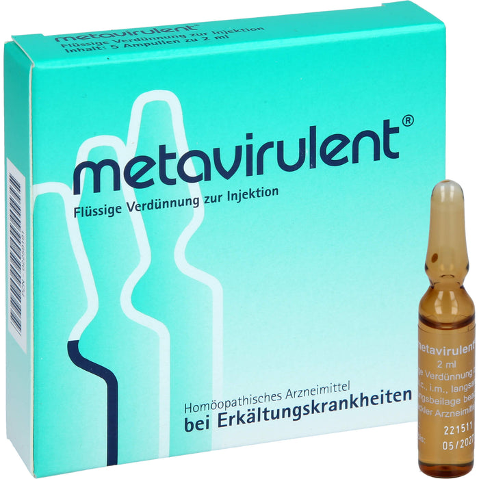 metavirulent flüssige Verdünnung bei Erkältungskrankheiten, 5 St. Ampullen