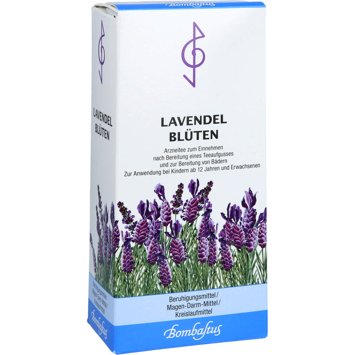 Bombastus Lavendelblüten zur Beruhigung, bei Verdauungsbeschwerden und als Badezusatz, 50 g Tea