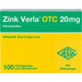 Zink Verla OTC 20 mg Filmtabletten, 100 St. Tabletten