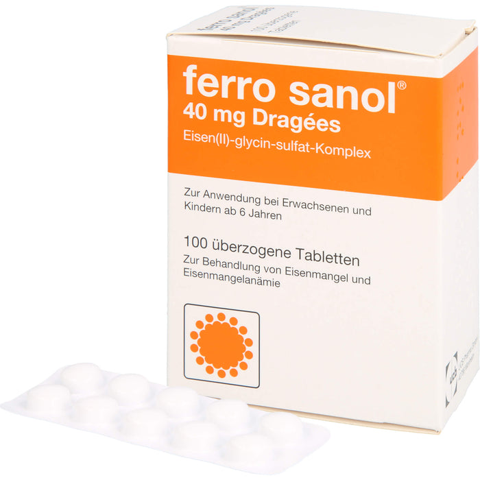 ferro sanol 40 mg Dragées, 100 pc Tablettes