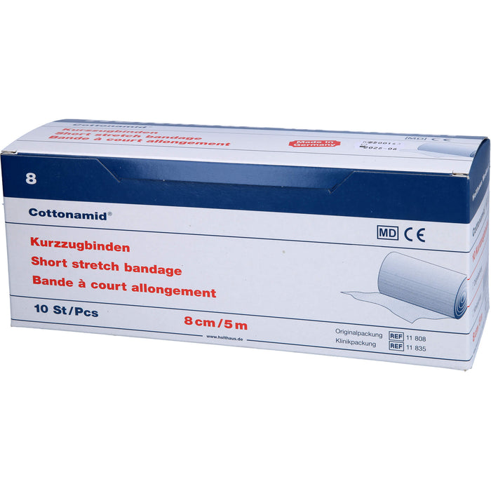 Cottonamid Kurzzug-Binde 8 cm x 5 m, 10 pcs. Bandage