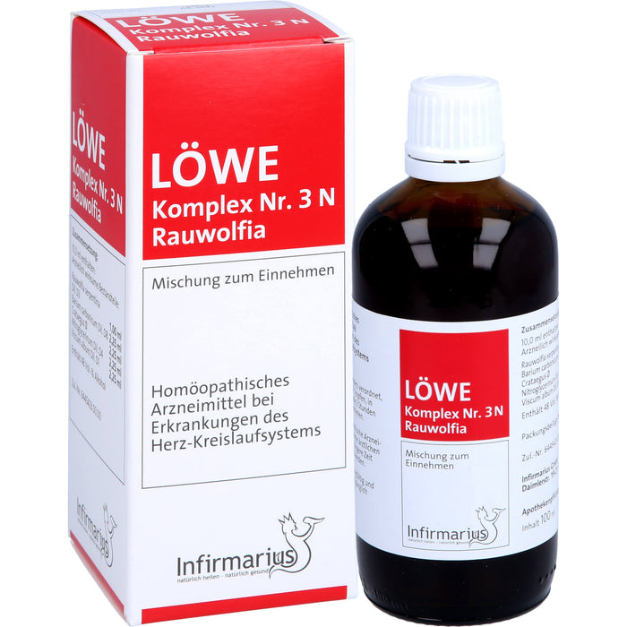 LÖWE Komplex Nr. 3 N Rauwolfia Tropfen, 100 ml Solution