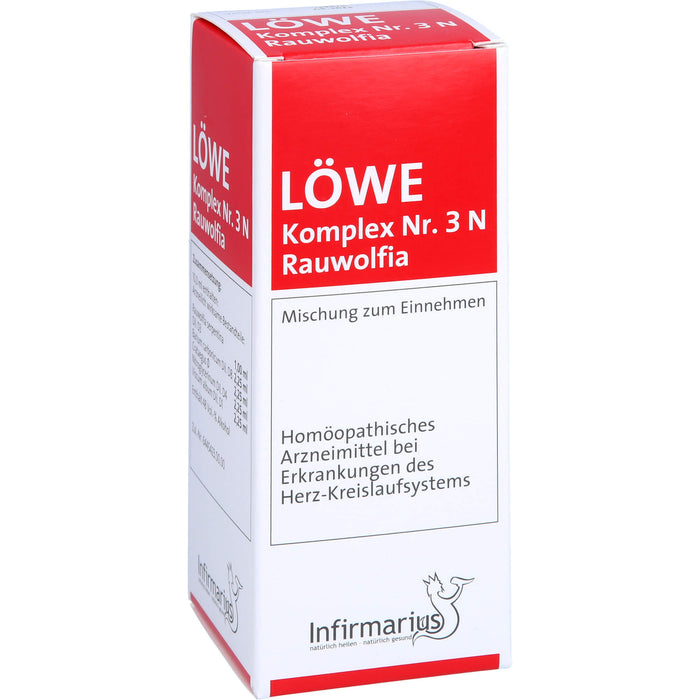 LÖWE Komplex Nr. 3 N Rauwolfia Tropfen, 100 ml Solution