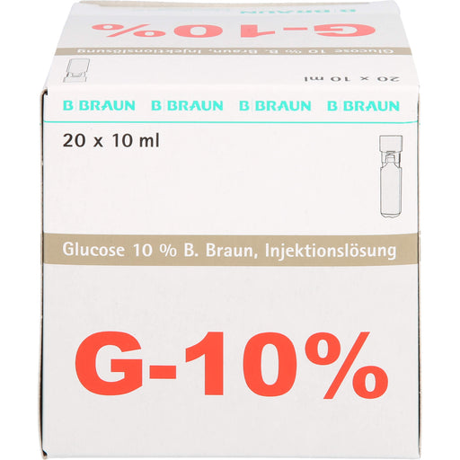 B. Braun Glucose 10 % Mini Plasco connect Injektionslösung, 20 St. Einzeldosisbehältnisse