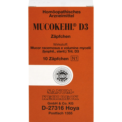 SANUM-KEHLBECK Mucokehl D3 Zäpfchen, 10 St. Zäpfchen