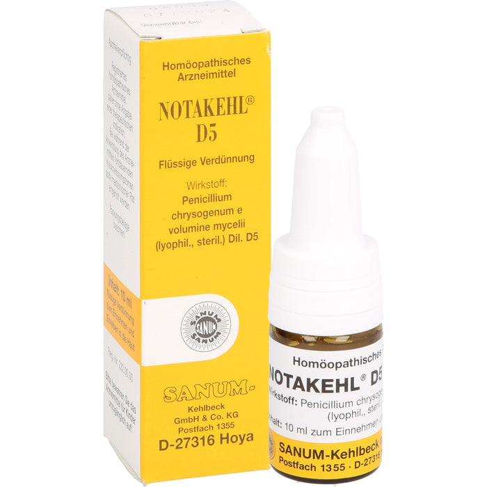 SANUM-KEHLBECK Notakehl D5 flüssige Verdünnung, 10 ml Solution