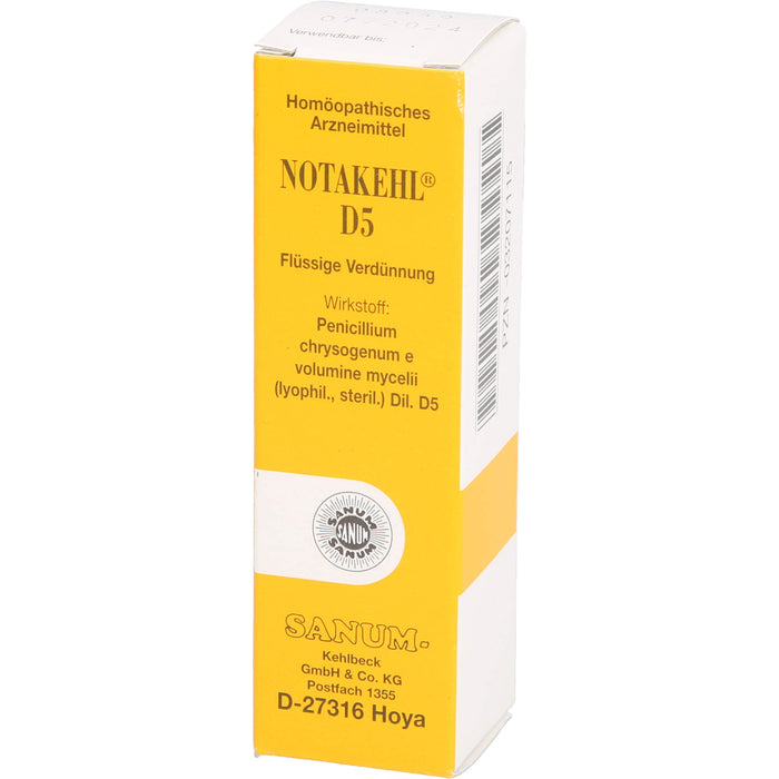 SANUM-KEHLBECK Notakehl D5 flüssige Verdünnung, 10 ml Solution
