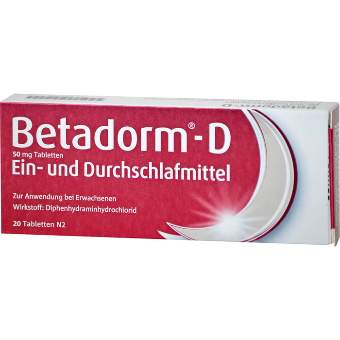 Betadorm-D 50 mg Tabletten, 20 pc Tablettes