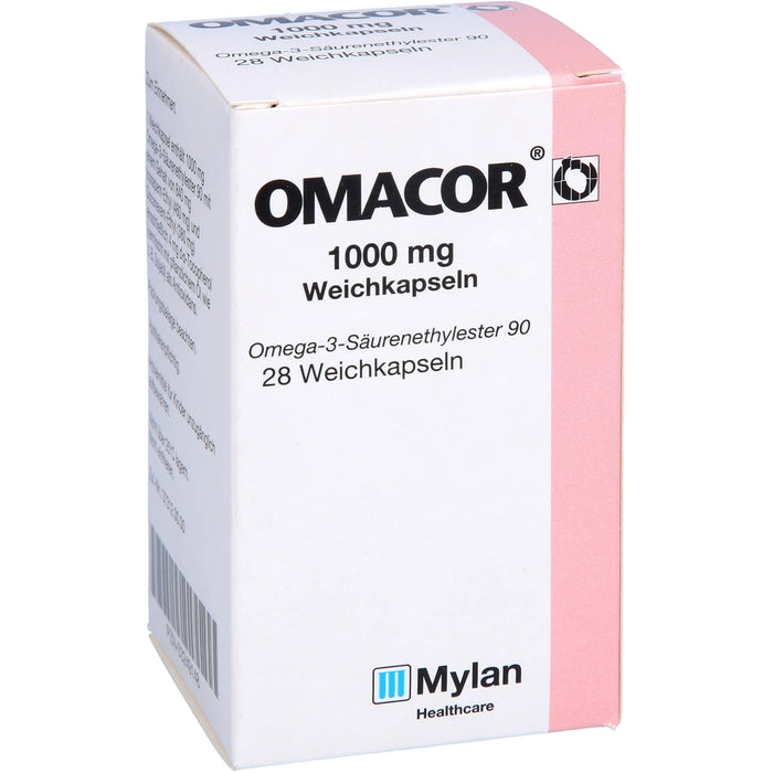 Mylan Omacor 1000 mg Weichkapseln, 28 St. Kapseln