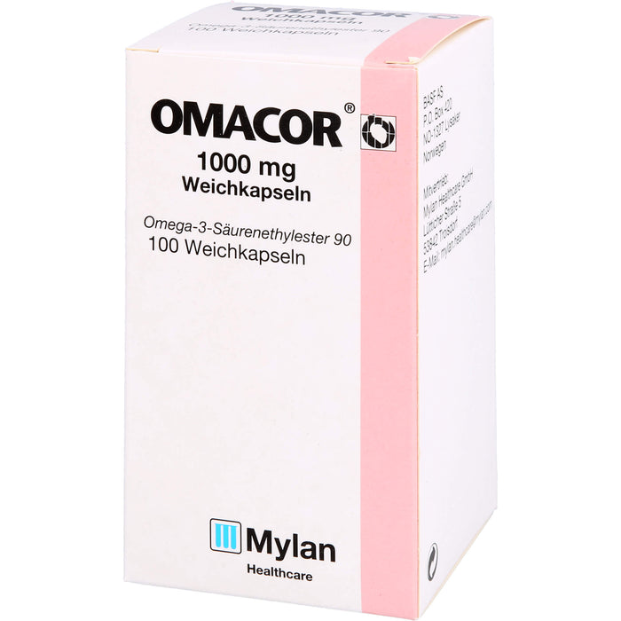 Omacor , 1000 mg Weichkapseln, 100 pcs. Capsules