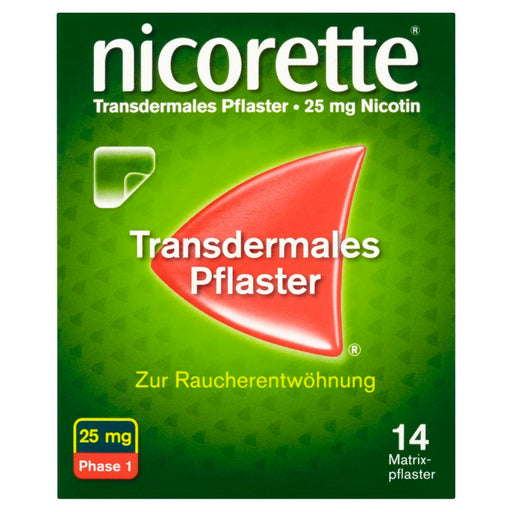 nicorette transdermales Pflaster 25 mg Nicotin Matrixpflaster, 14 St. Pflaster