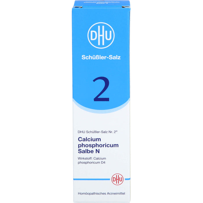 DHU Schüßler-Salz Nr. 2 Calcium phosphoricum D4 – Das Mineralsalz der Knochen und Zähne – das Original, 50 g Salbe