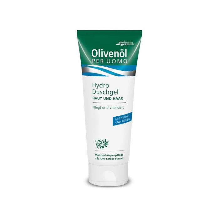 Medipharma cosmetics Olivenöl per Uomo Hydro Dusche für Haut und Haare, 200 ml Gel