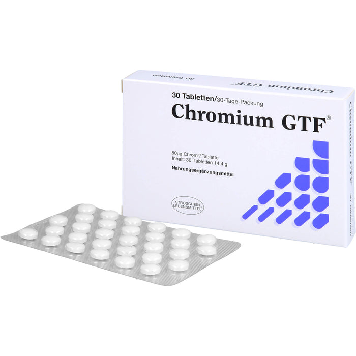 Chromium GTF Tabletten, 30 pc Tablettes