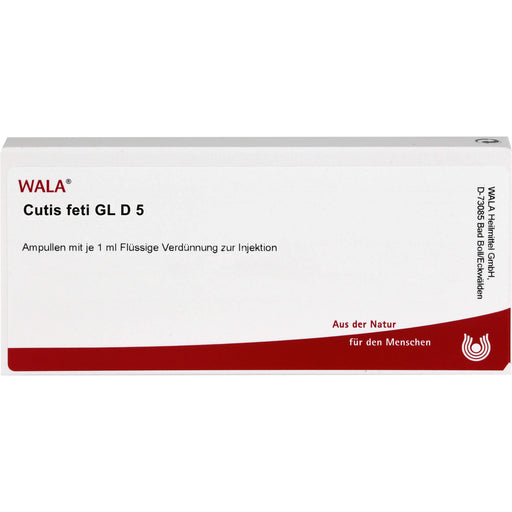 Cutis feti Gl D5 Wala Ampullen, 10X1 ml AMP