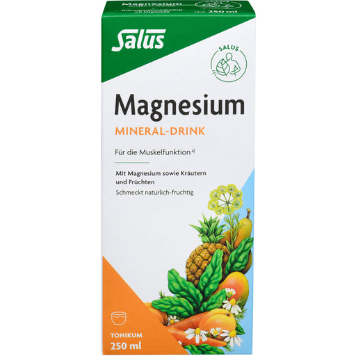 Salus Magnesium Mineral-Drink wichtig für die Muskelfunktion, 250 ml Lösung