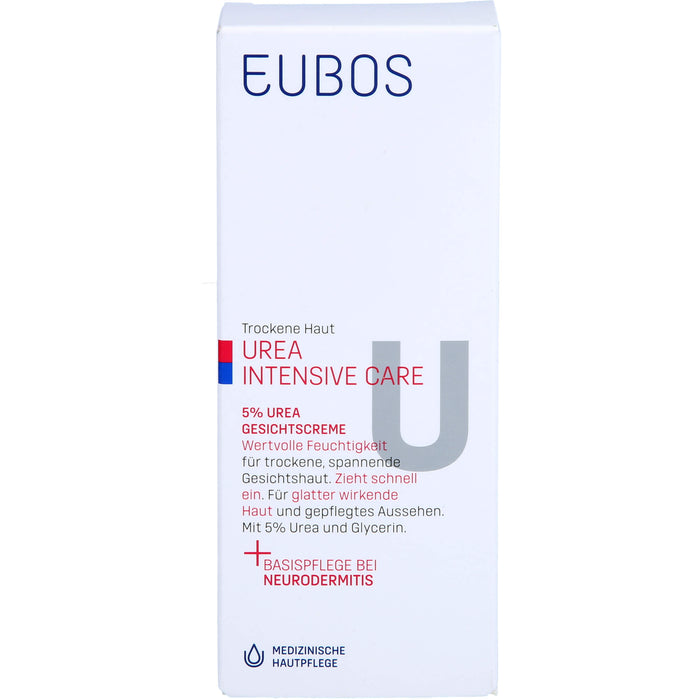 EUBOS Trockene Haut Urea 5% Gesichtscreme, 50 ml Creme